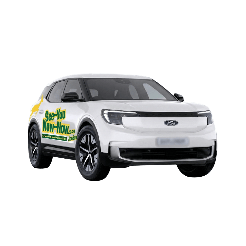 See-You-Now-Now branded Ford Explorer electric vehicle