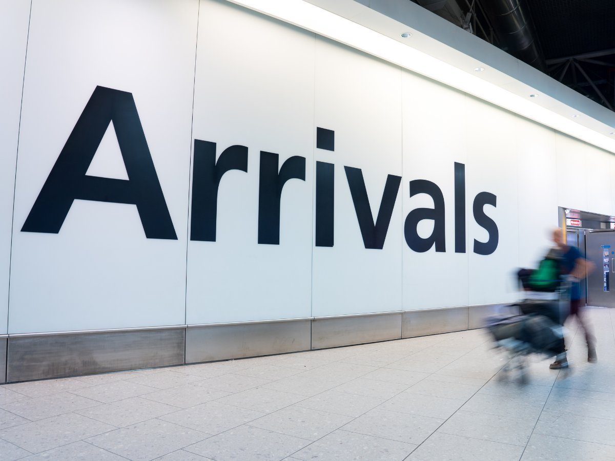 The arrivals hall, where we will meet you